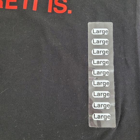 NWOT Obvious Shirts Ice Cream Flavor T Shirt Fitted Size L Black Multi Festival - Picture 6 of 7